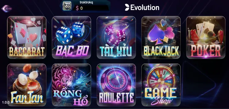 Đẳng Cấp Sòng Bài Thượng Lưu Cùng Evolution Live Tại 789Club