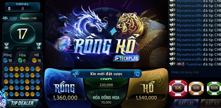 Bí Quyết Chơi Rồng Hổ Casino Tại 789Club Để Hốt Bạc Chỉ Trong Chớp Mắt