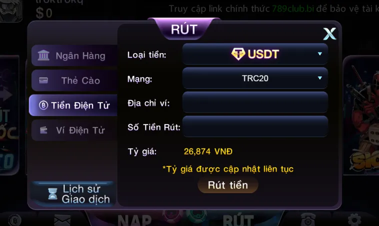 Quy Trình Rút Tiền 789Club Nhanh Gọn Và An Toàn Nhất Cho Mọi Game Thủ