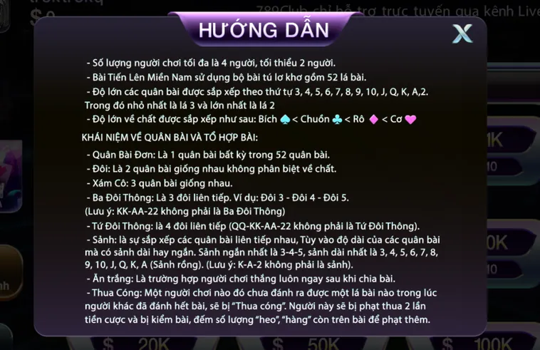 Bí Quyết Cách Chơi Tiến Lên Miền Nam Tại 789Club Luôn Thắng Cho Mọi Game Thủ